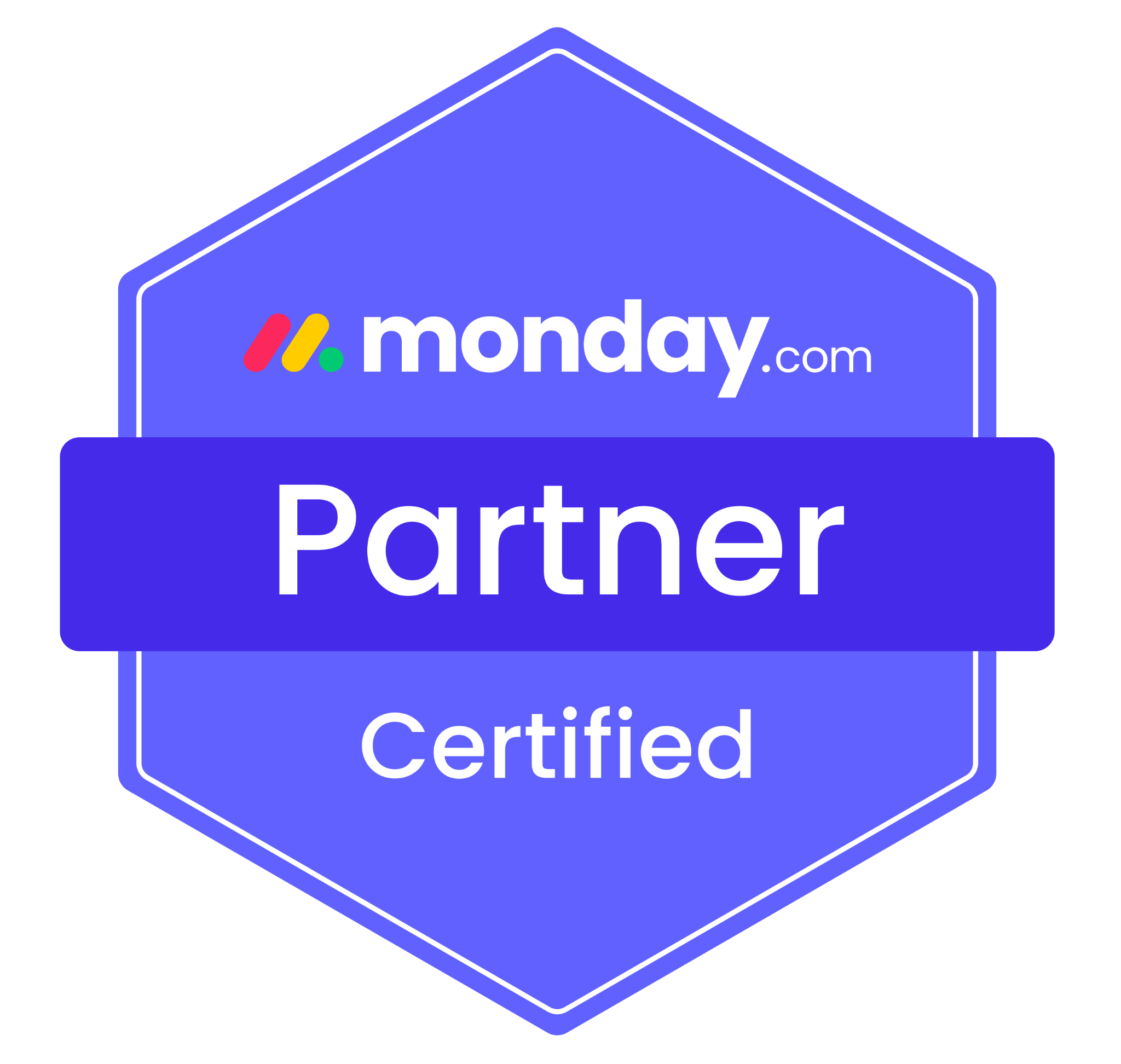 monday.com Partner Certified badge